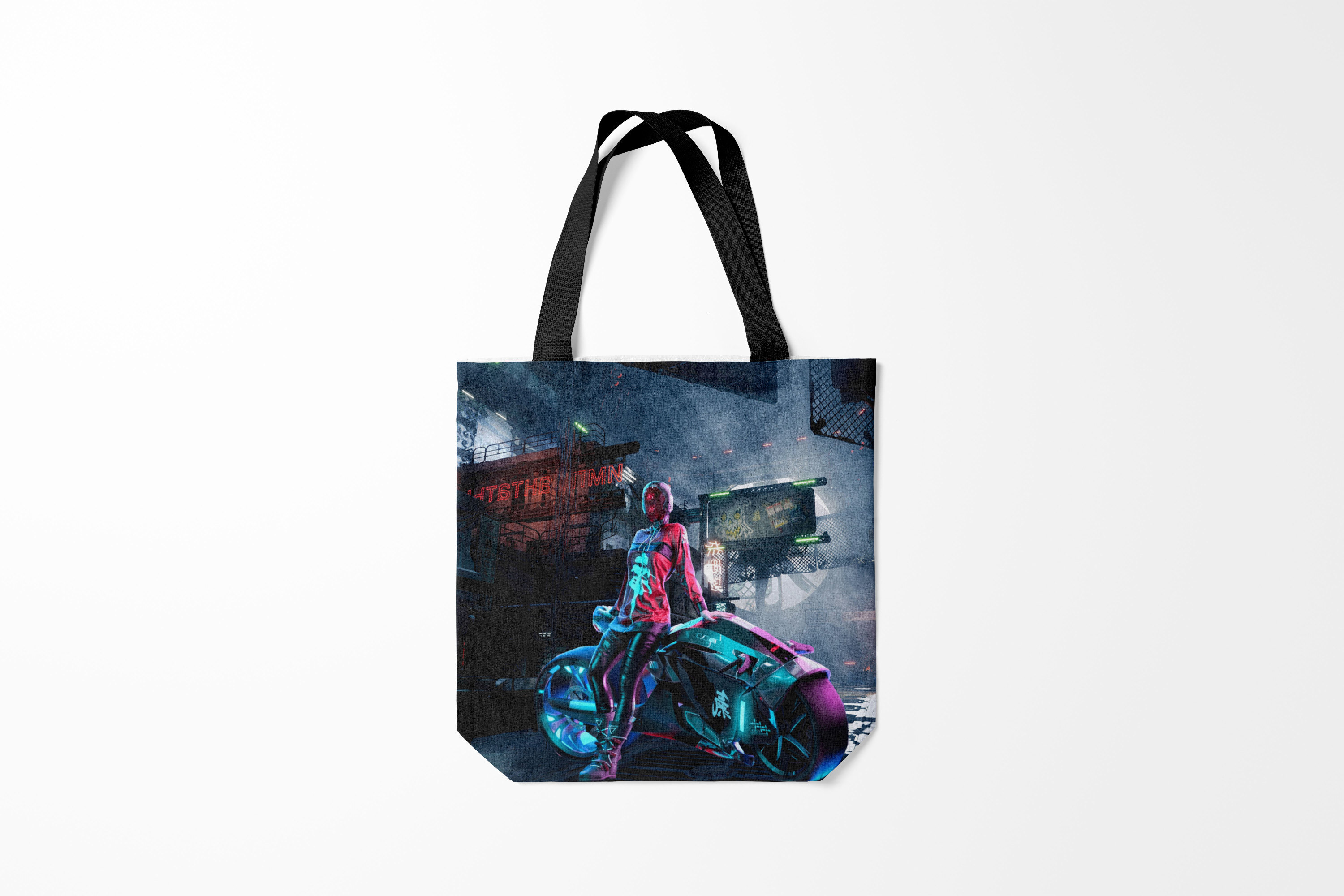 

Сумка шoппер унисекс Burnettie Cyberpunk 2077, разноцветный, Cyberpunk 2077