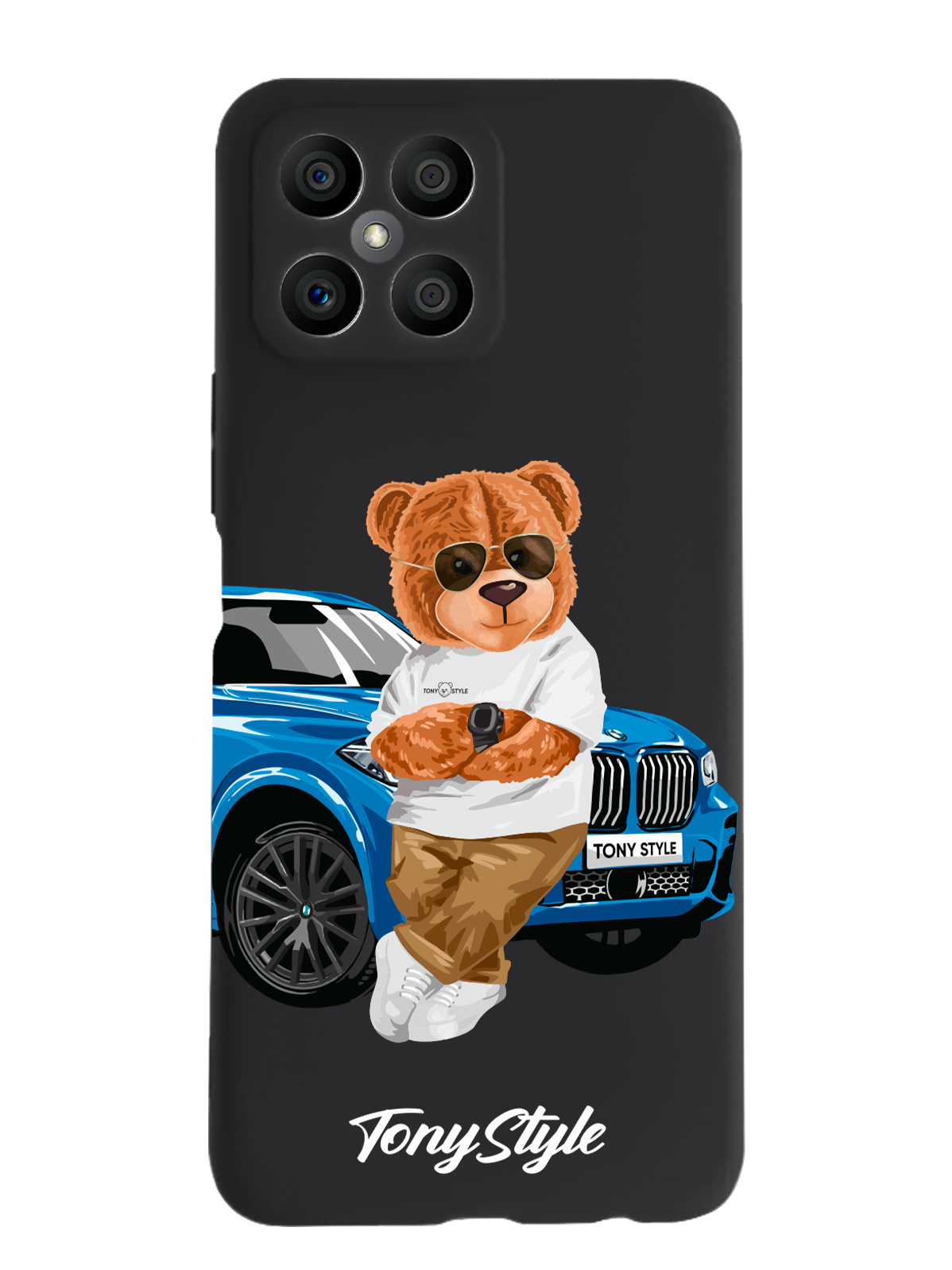 

Чехол Tony Style Honor X8 Tony Style с машиной, Голубой;коричневый;белый, Honor X8 Tony Style с машиной