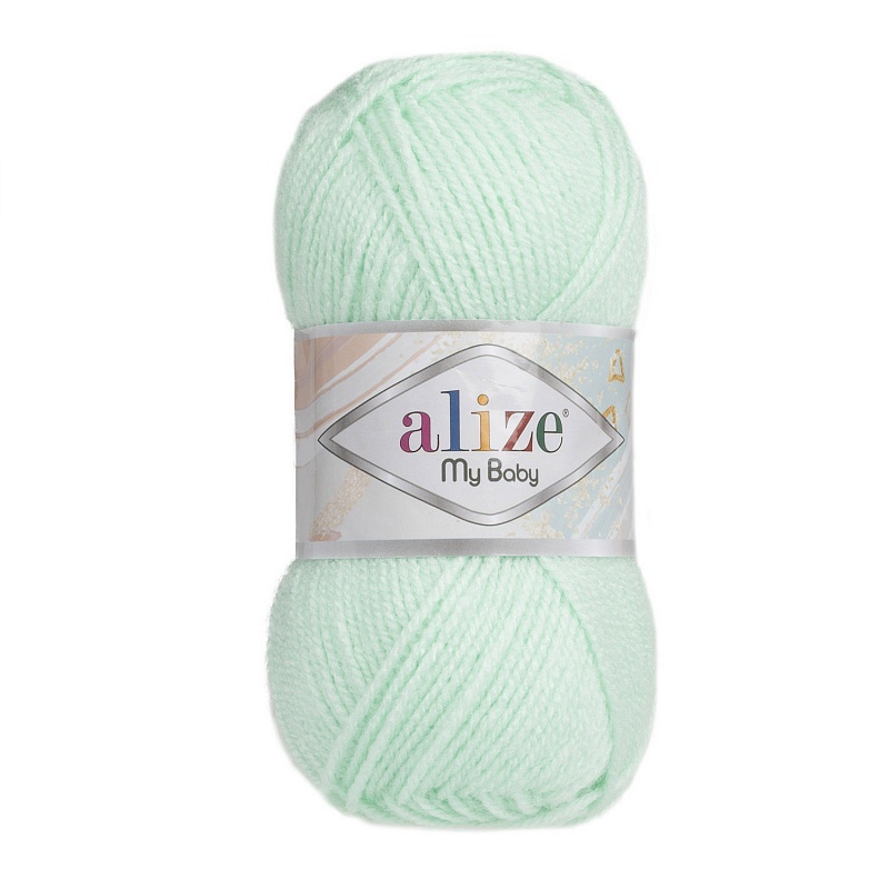 

Пряжа Alize My Baby, 100% акрил, 250 г, 150 м, цвет 019, водяная зелень, Зеленый