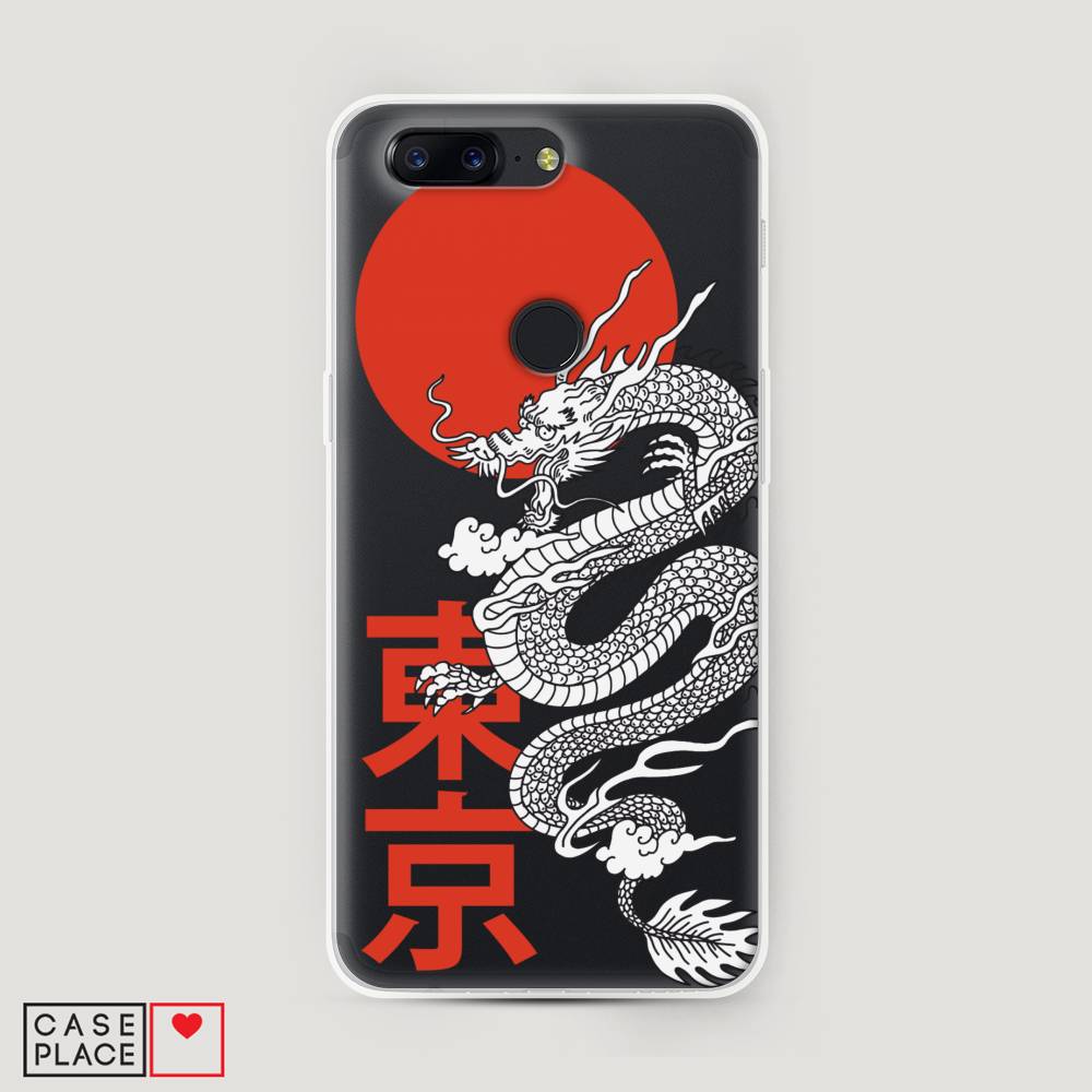 

Чехол на OnePlus 5T "Китайский дракон", Черный;красный;белый, 150350-1
