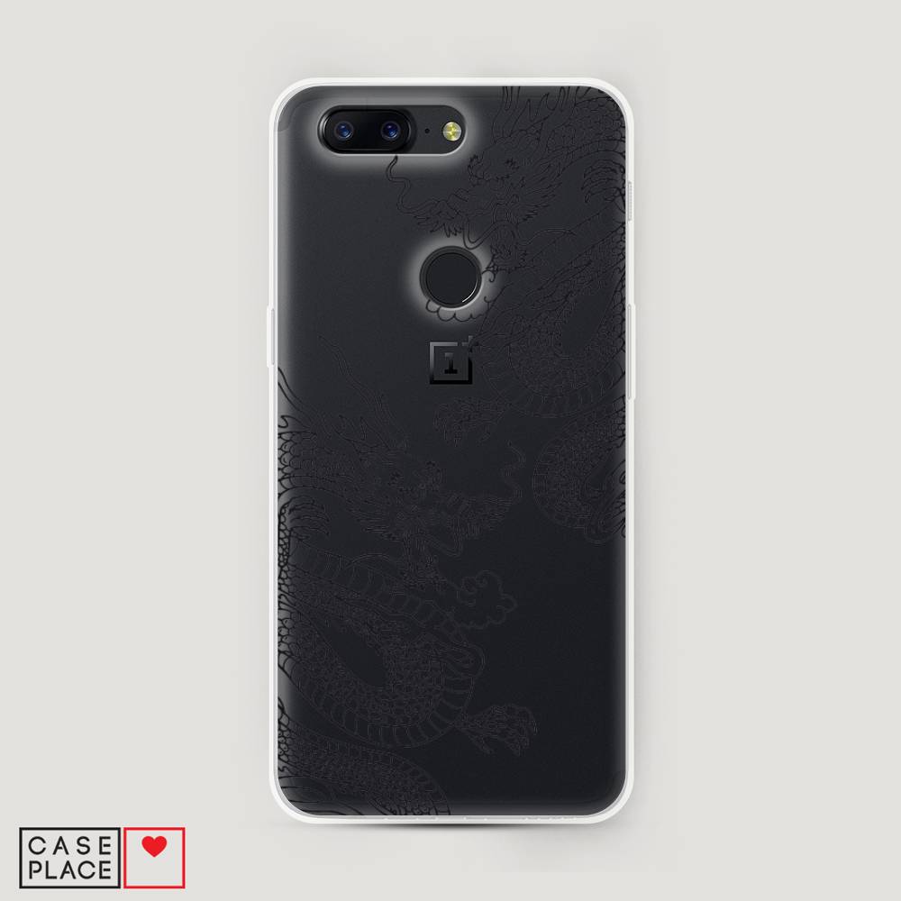 

Чехол на OnePlus 5T "Два китайских дракона", Серый;черный, 150350-1