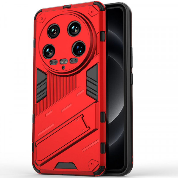 

Чехол-подставка RosCase Megatron для Xiaomi Mi 14 Ultra с защитой камеры, Красный