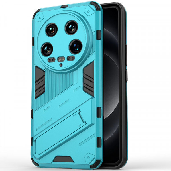 

Чехол-подставка RosCase Megatron для Xiaomi Mi 14 Ultra с защитой камеры, Голубой