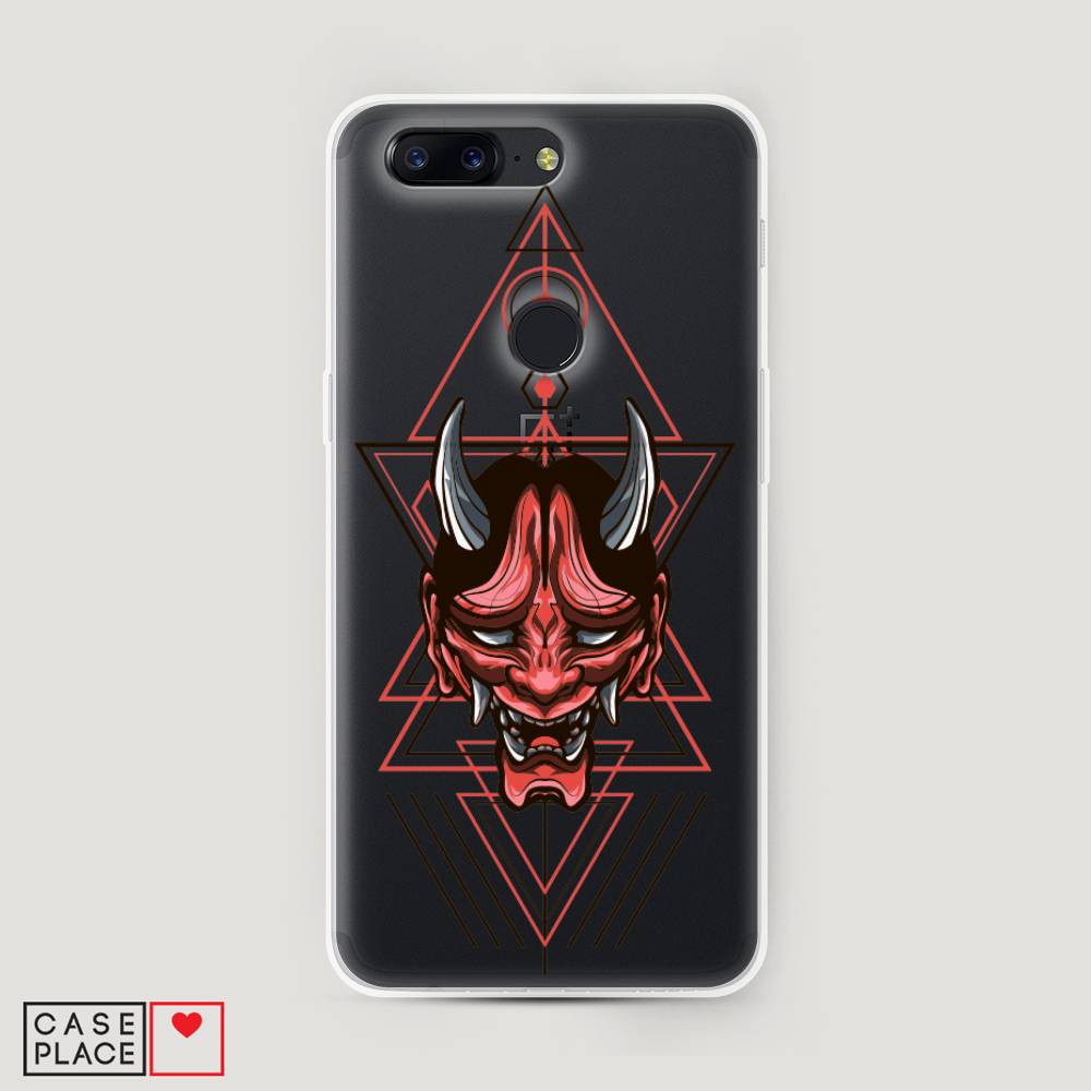 

Чехол на OnePlus 5T "Hanya Oni mask", Серый;красный;черный, 150350-4