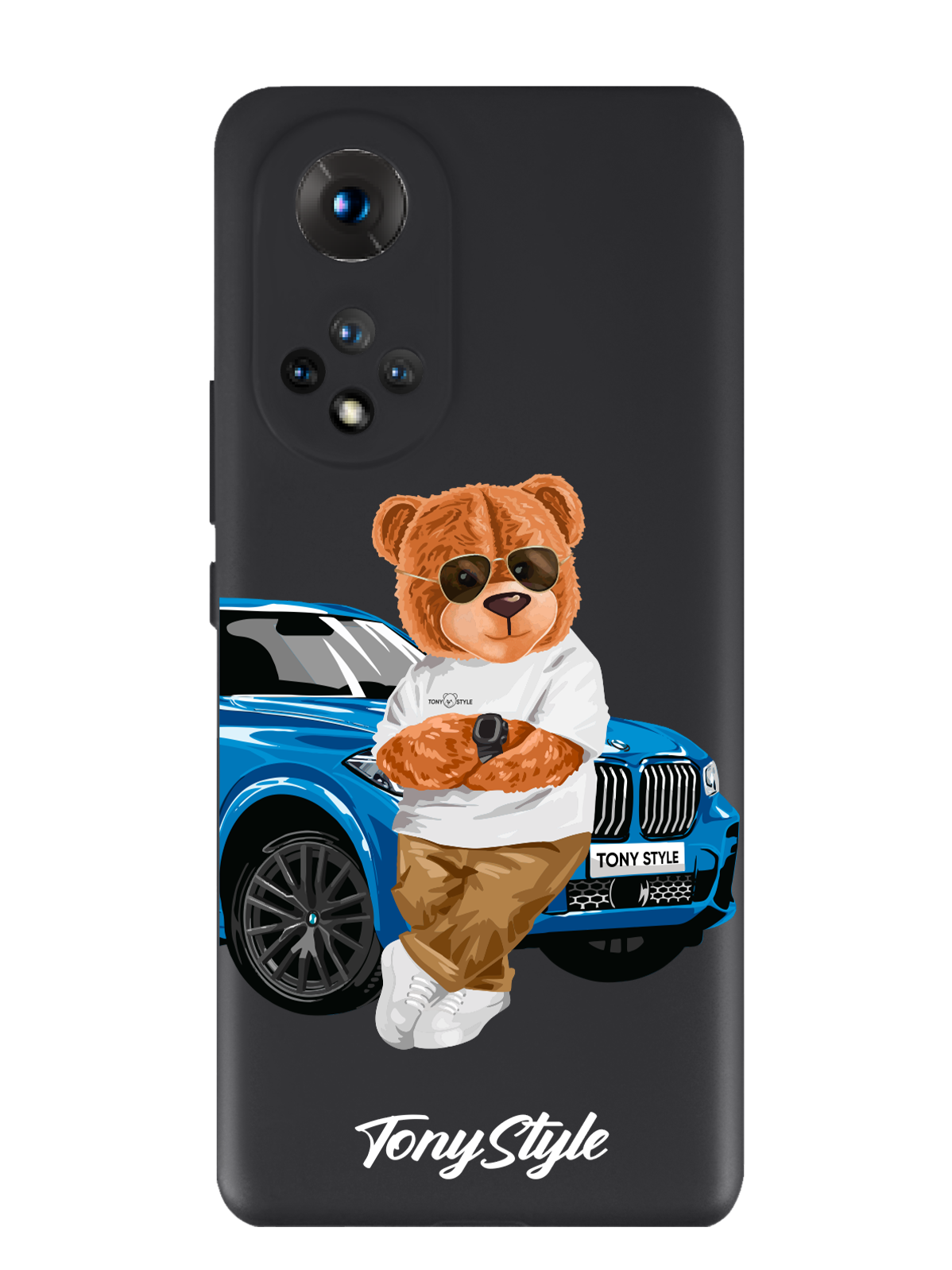 

Чехол Tony Style Honor 50 Tony Style с машиной, Голубой;коричневый;белый, Honor 50 Tony Style с машиной