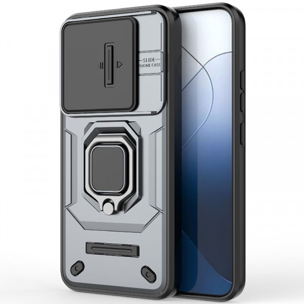 

Чехол RosCase Transformer Ring Holder для Xiaomi Mi 14, Серый