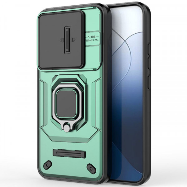 

Чехол RosCase Transformer Ring Holder для Xiaomi Mi 14, Зеленый
