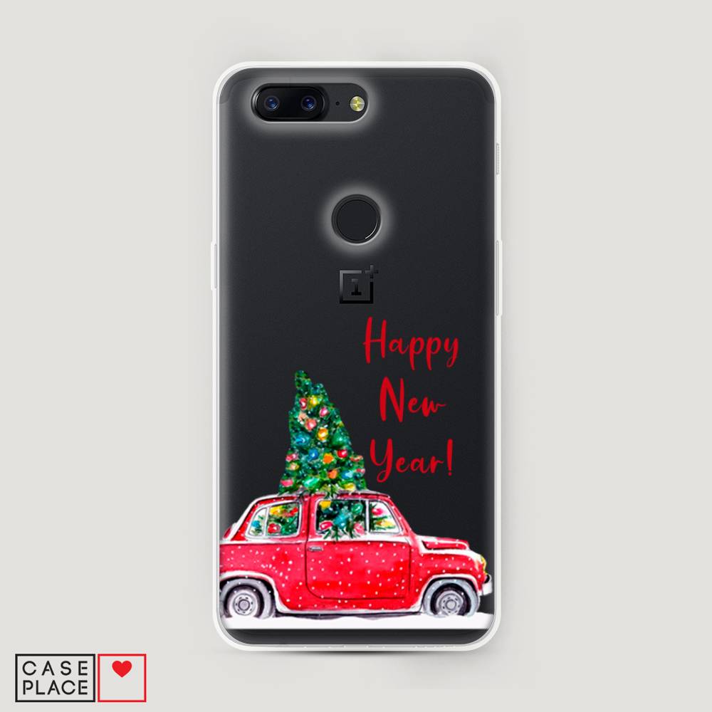 

Чехол на OnePlus 5T "Happy New Year", Красный;зеленый, 150350-5