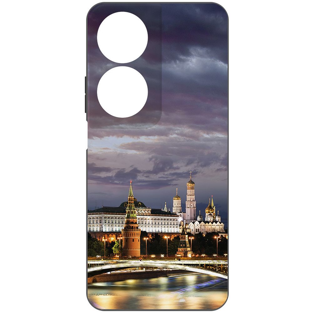 

Чехол-накладка Krutoff Soft Case Россия, Московский Кремль для Honor X7b черный