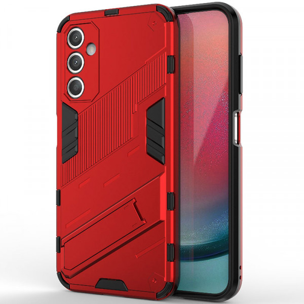 

Чехол-подставка RosCase Megatron для Samsung Galaxy A25 с защитой камеры, Красный