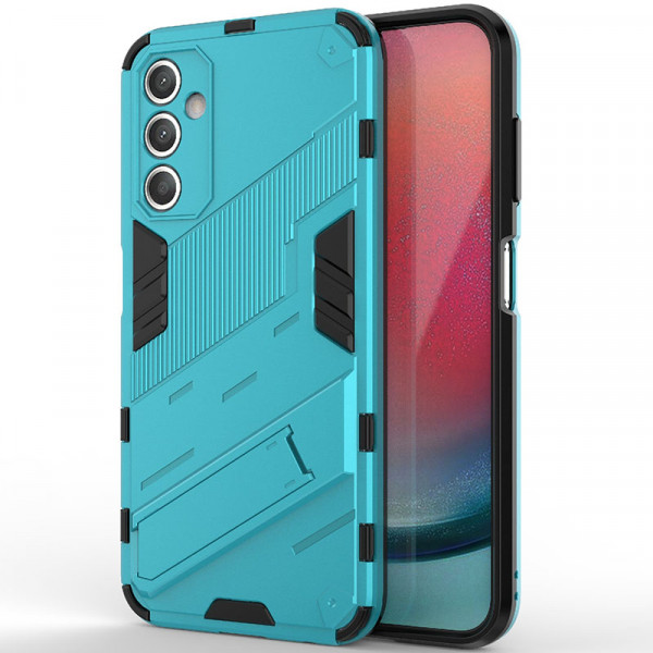 

Чехол-подставка RosCase Megatron для Samsung Galaxy A25 с защитой камеры, Голубой