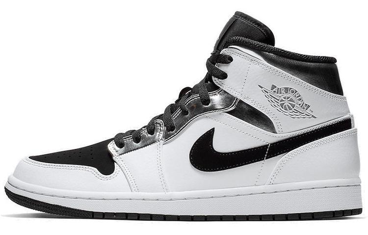 

Кеды унисекс Jordan Air Jordan 1 Mid белые 43 EU, Белый, Air Jordan 1 Mid
