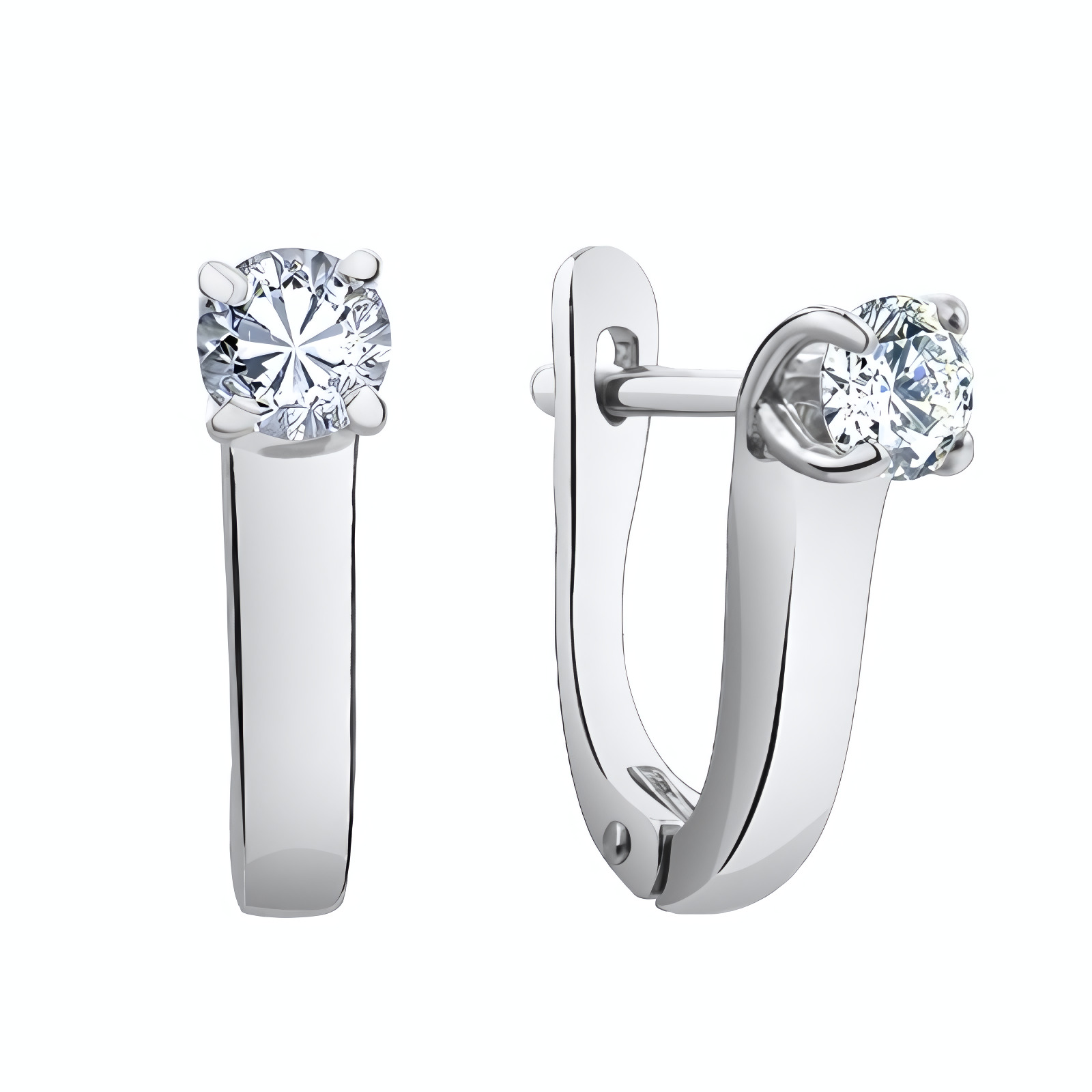 

Серьги из серебра ЯХОНТ Золотой 2729044, фианит, 2729044