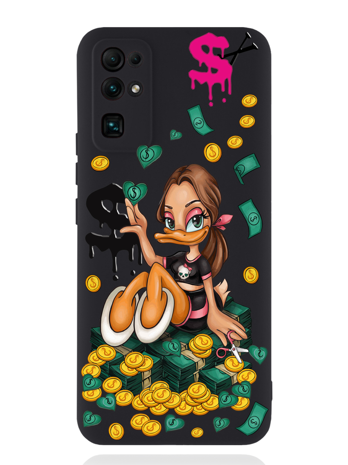

Чехол MustHaveCase Honor 30 Уточка Девочка, Черный;желтый;зеленый, Honor 30 Уточка Девочка