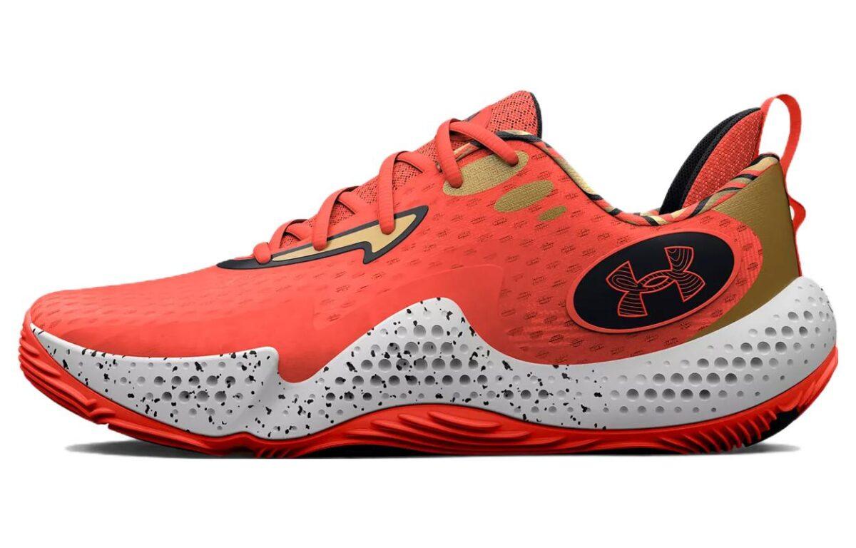 

Кроссовки унисекс Under Armour Spawn 5 Let's 3 оранжевые 47 EU, Оранжевый, Spawn 5 Let's 3