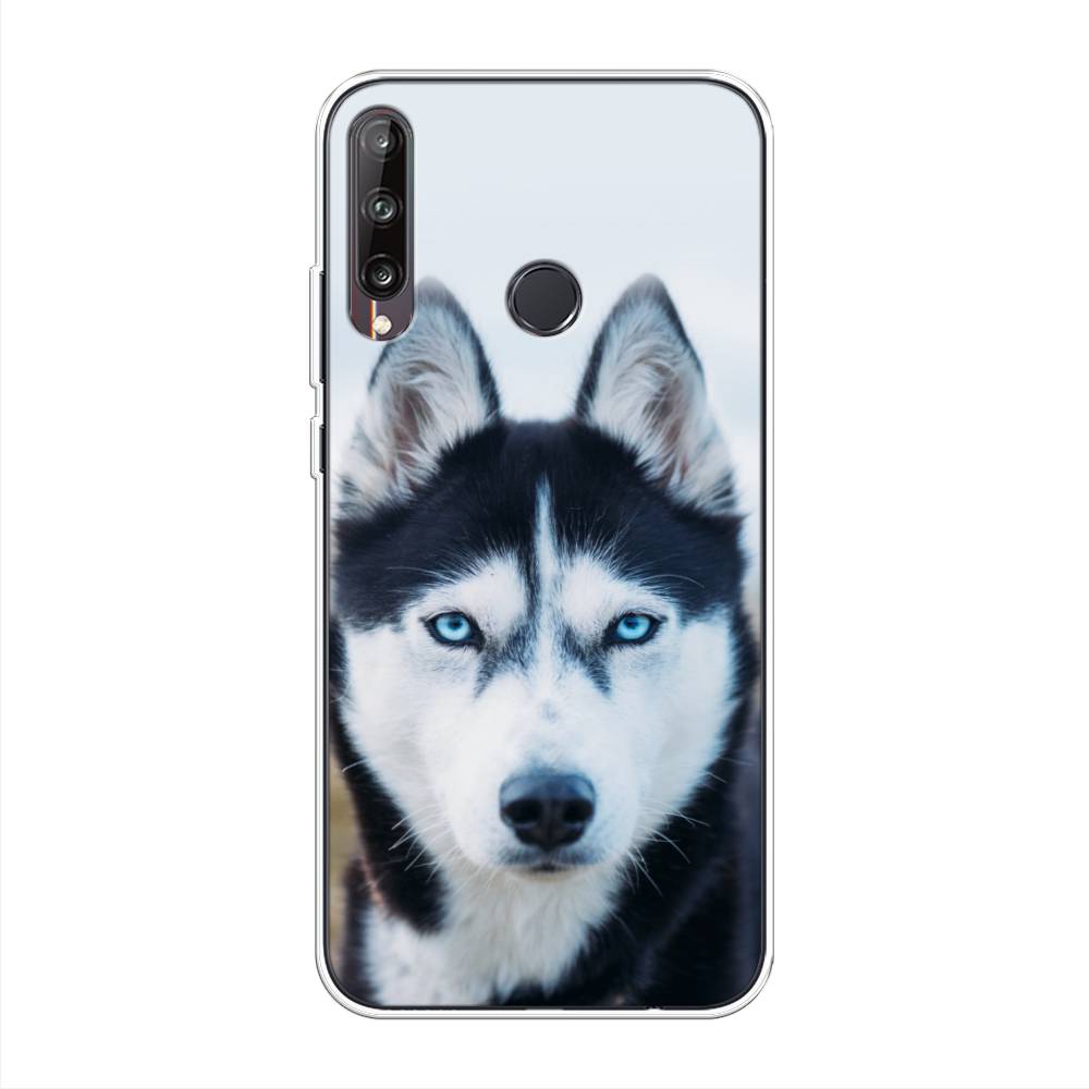 

Чехол на Huawei P40 Lite E "Хаски 2", Синий;белый, 612450-1