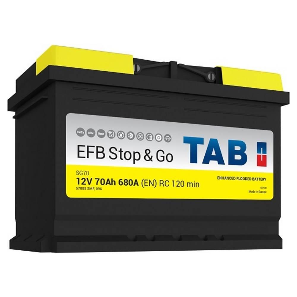 фото Аккумулятор tab efb 70r 680a 278x175x190