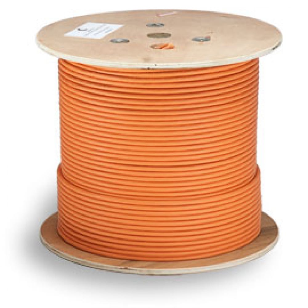 кабель ftp indoor 4 пары категория 5e exegate одножильный медь 305 м оранжевый Cabeus Кабель витая пара , категория 6a, 4 пары, одножильный, STP-4P-Cat.6a-SOLID-IN-LSZH