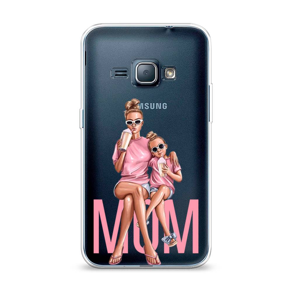 

Чехол Awog на Samsung Galaxy J1 2016 / Самсунг J1 2016 "Lovely mom", Синий;бежевый;розовый, 22150-7