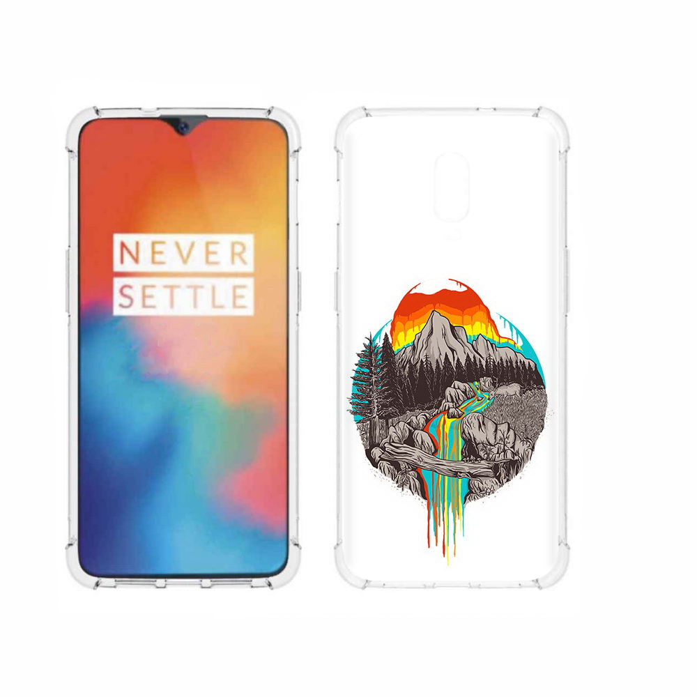 

Чехол MyPads Tocco для OnePlus 6T Радужный водопад, Прозрачный, Tocco