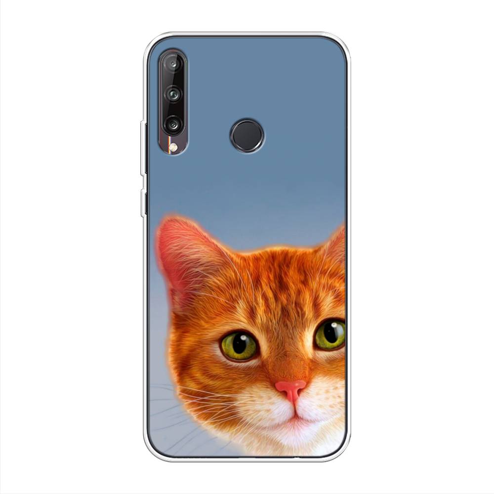 

Чехол на Huawei P40 Lite E "Любопытный котик", Коричневый, 612450-1