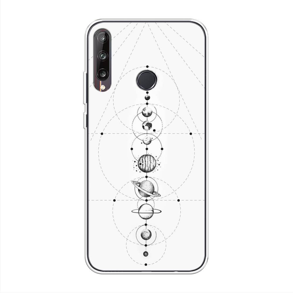 

Чехол на Huawei P40 Lite E "Парад планет", Серый, 612450-2