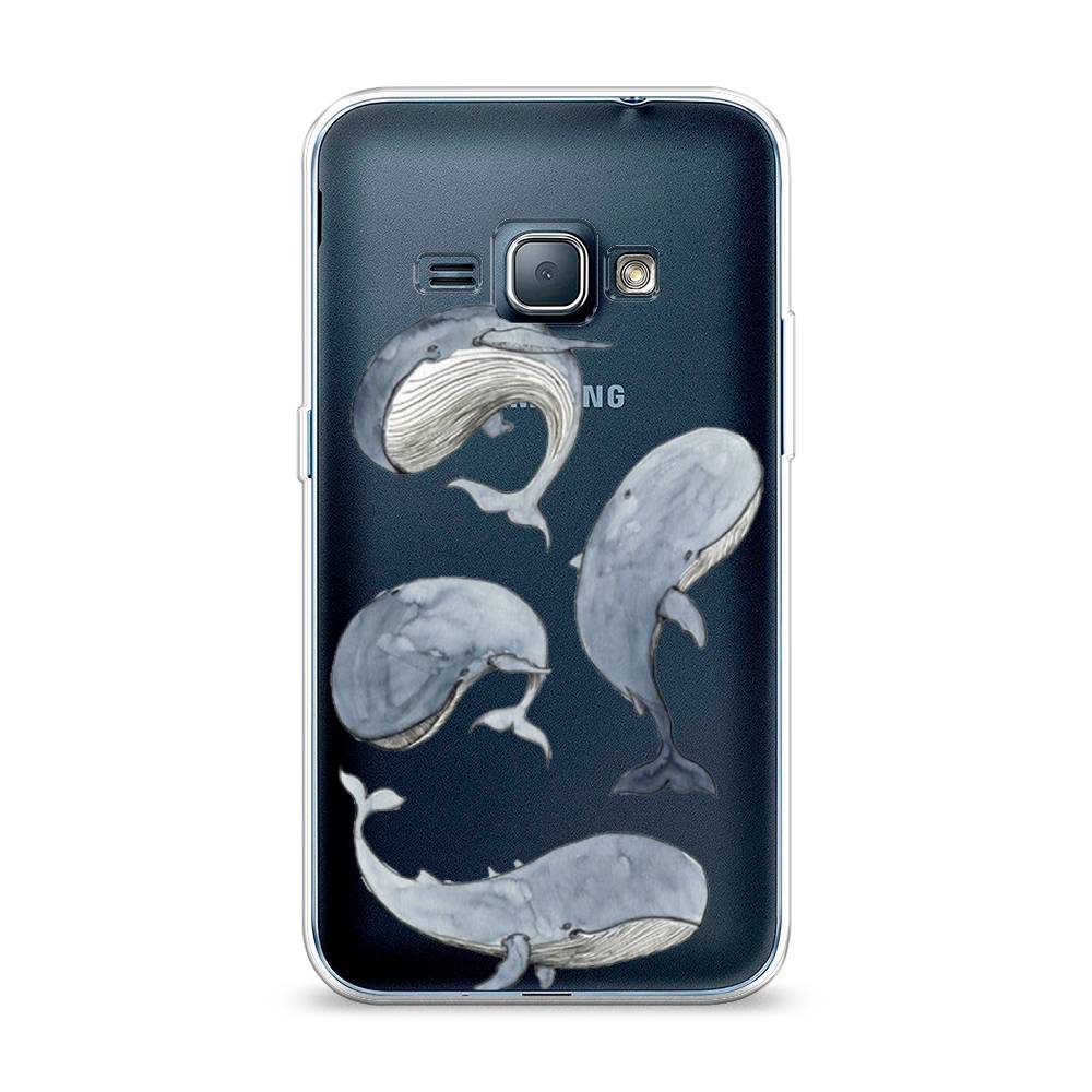 

Чехол Awog на Samsung Galaxy J1 2016 / Самсунг J1 2016 "Киты", Белый;прозрачный;голубой, 22150-1