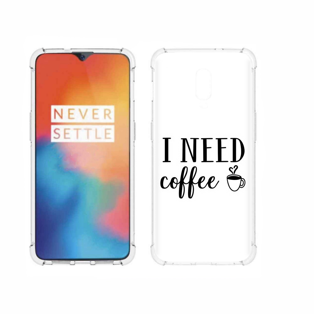 

Чехол MyPads Tocco для OnePlus 6T Мне нужен кофе, Прозрачный, Tocco