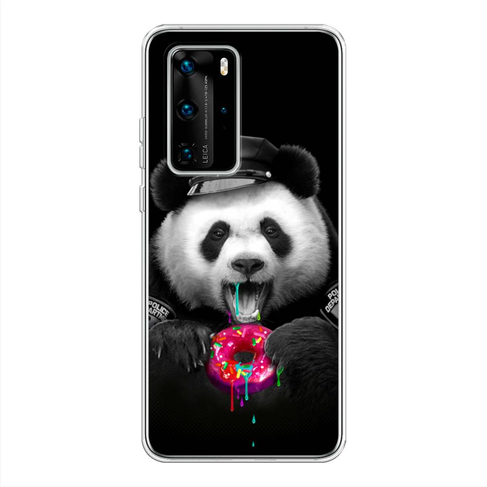

Чехол Awog на Huawei P40 Pro "Панда police", Черный;белый;розовый, 610950-2