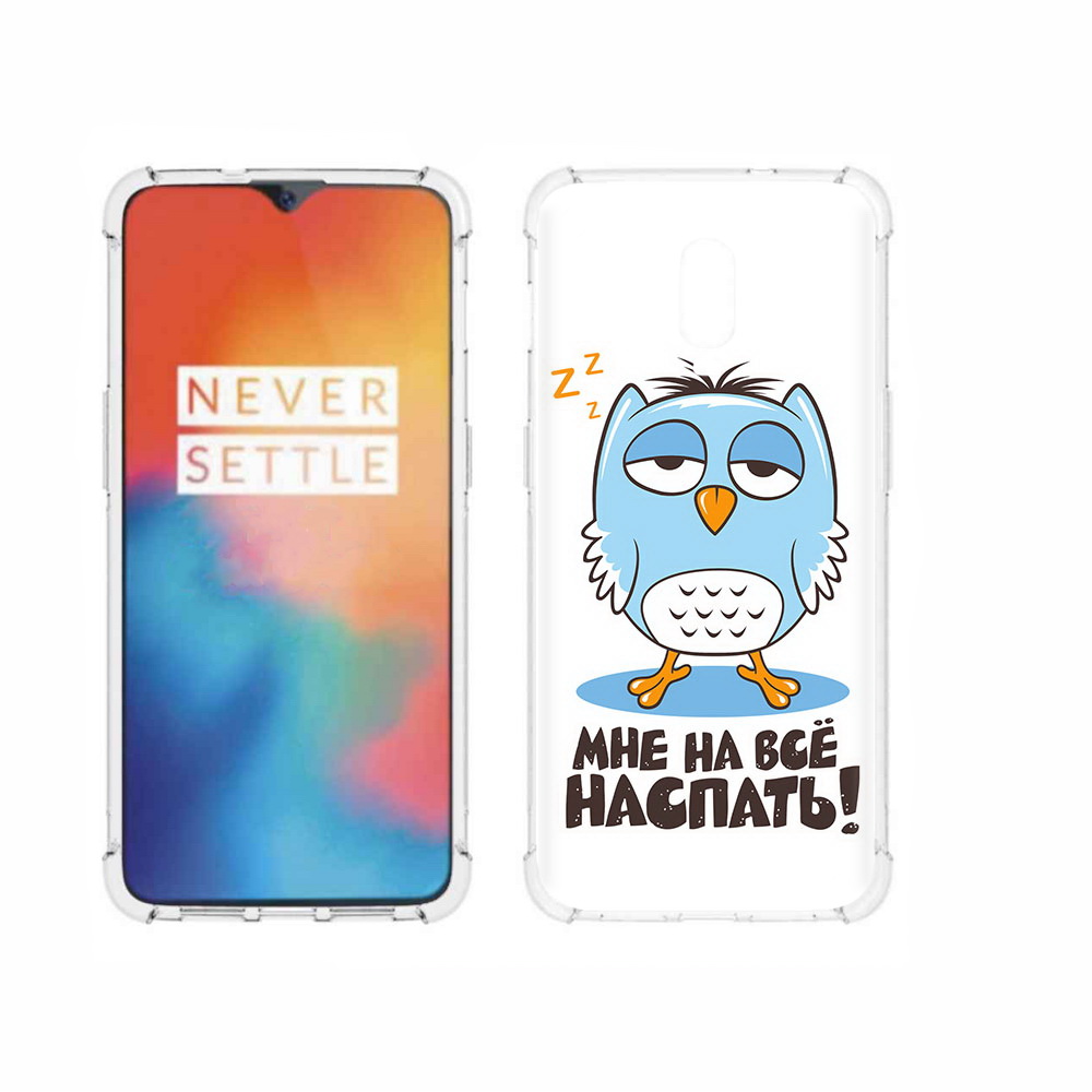 

Чехол MyPads Tocco для OnePlus 6T Мне на все наспать, Прозрачный, Tocco