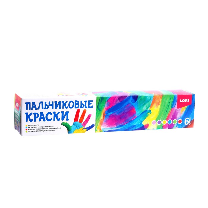 

Пальчиковые краски, 6 цв. по 40 мл