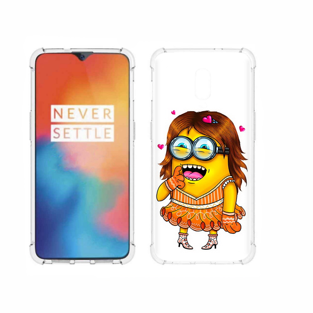 

Чехол MyPads Tocco для OnePlus 6T Миньон девочка, Прозрачный, Tocco