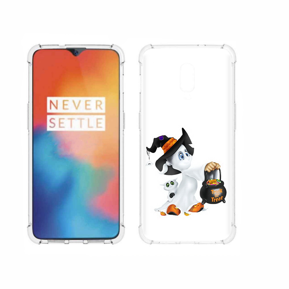 

Чехол MyPads Tocco для OnePlus 6T Маленький призрак, Прозрачный, Tocco