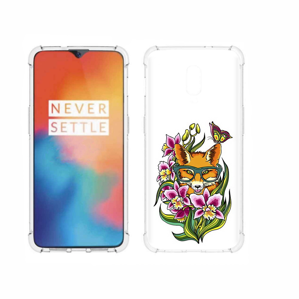 

Чехол MyPads Tocco для OnePlus 6T Лиса в цветах, Прозрачный, Tocco