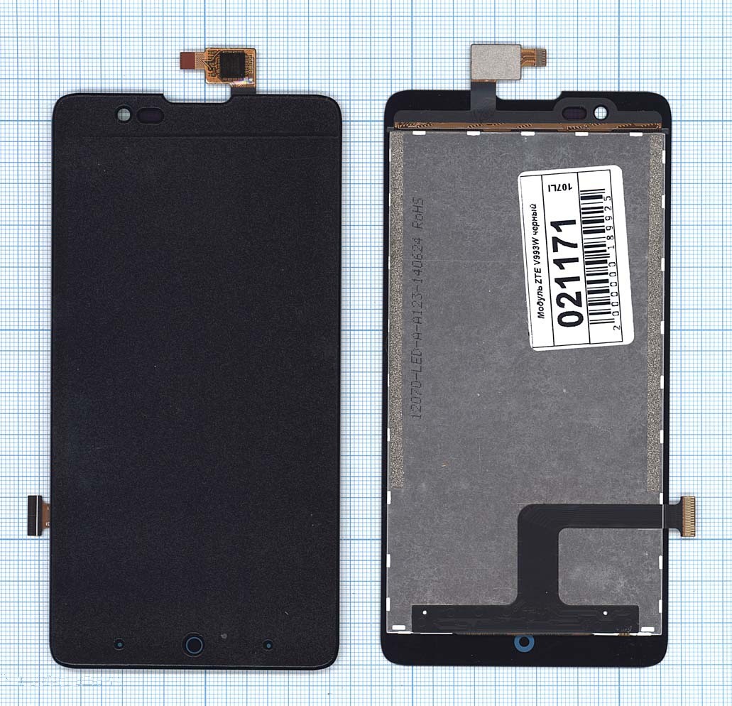 

Дисплей с тачскрином для ZTE V993W (Blade HN) черный, для ZTE V993W (Blade HN)