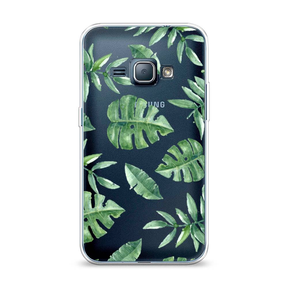 

Чехол Awog на Samsung Galaxy J1 2016 / Самсунг J1 2016 "Нарисованные пальмовые листья", Зеленый, 22150-4