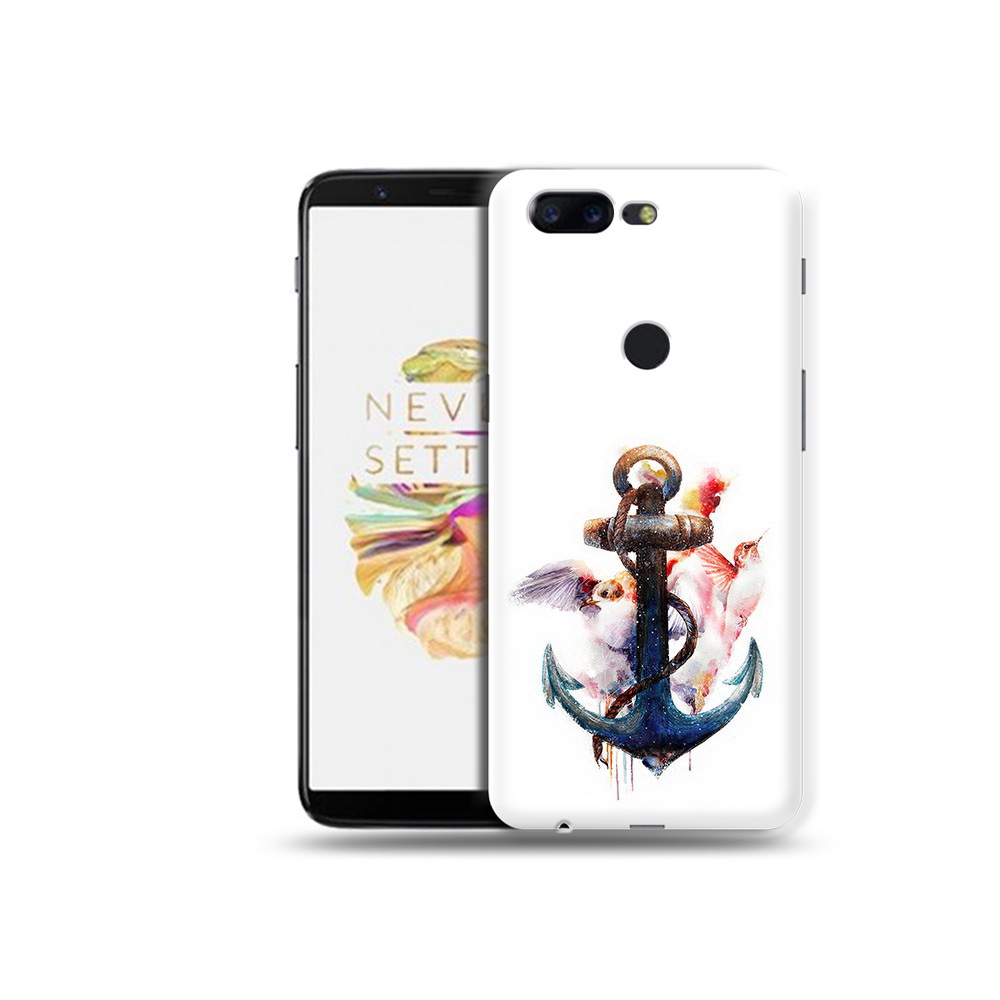 

Чехол MyPads Tocco для OnePlus 5T якорь с птицами, Прозрачный, Tocco