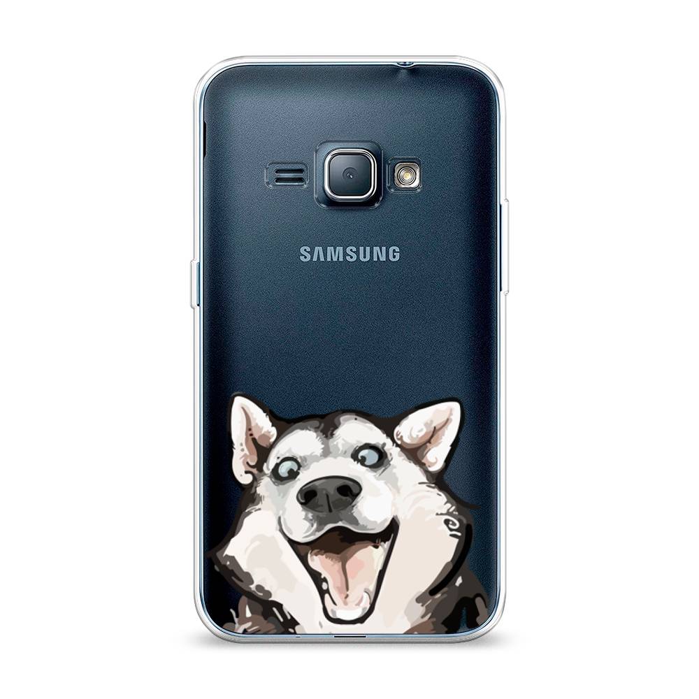 

Чехол Awog на Samsung Galaxy J1 2016 / Самсунг J1 2016 "Радостный хаски", Белый;голубой;черный, 22150-1