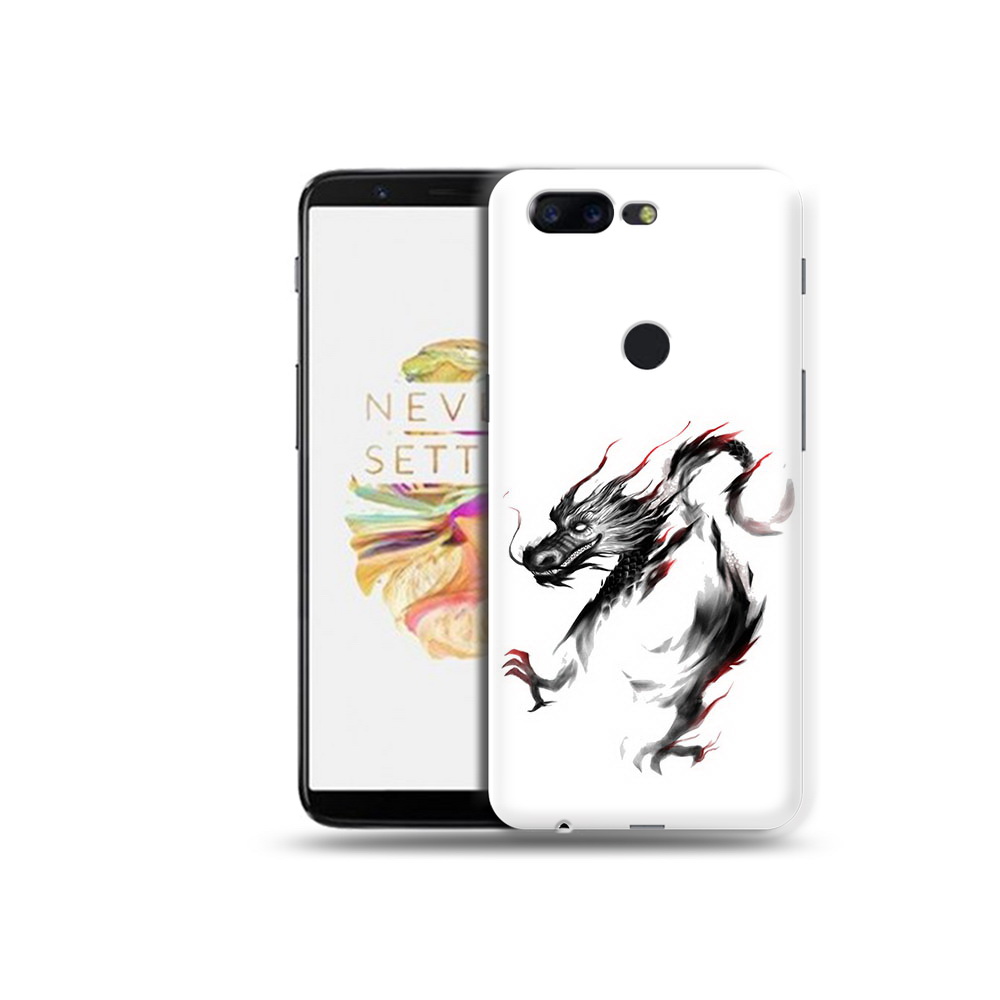 

Чехол MyPads Tocco для OnePlus 5T черный дракон, Прозрачный, Tocco
