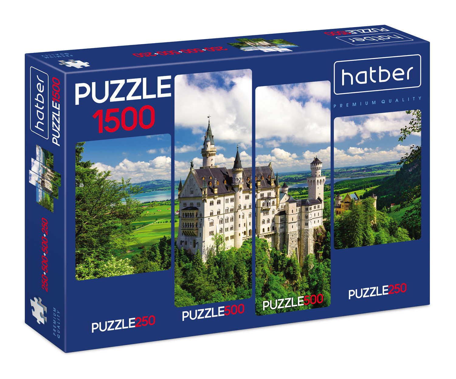 

Пазлы Hatber Premium Замок в горах 061750 250,500,500,250 элементов, Замок в горах
