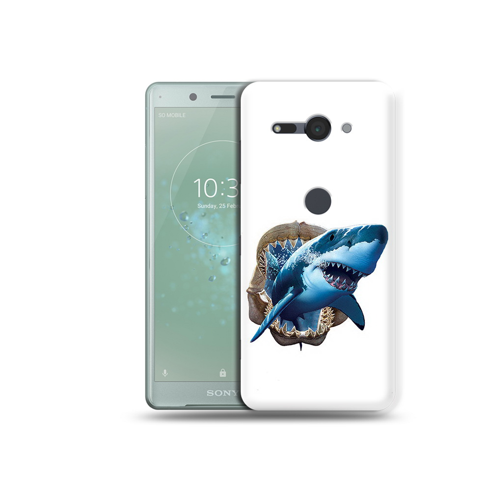 

Чехол MyPads Tocco для Sony Xperia XZ2 Compact челюсти, Прозрачный, Tocco