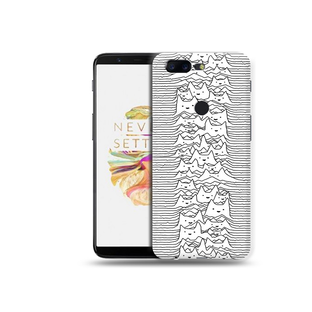 

Чехол MyPads Tocco для OnePlus 5T черно белые коты 3D, Прозрачный, Tocco