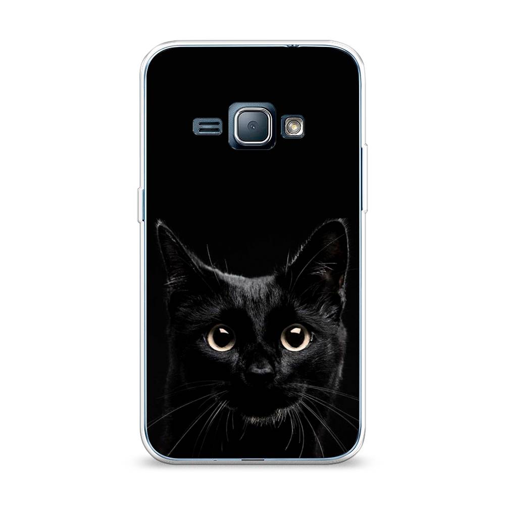 

Чехол Awog на Samsung Galaxy J1 2016 / Самсунг J1 2016 "Добрый кот", Черный, 22150-1