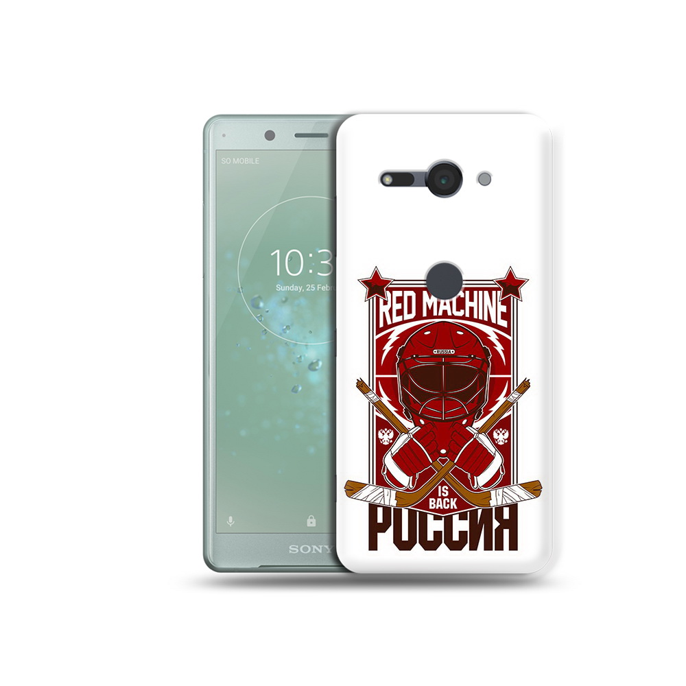 

Чехол MyPads Tocco для Sony Xperia XZ2 Compact хоккей россия, Прозрачный, Tocco