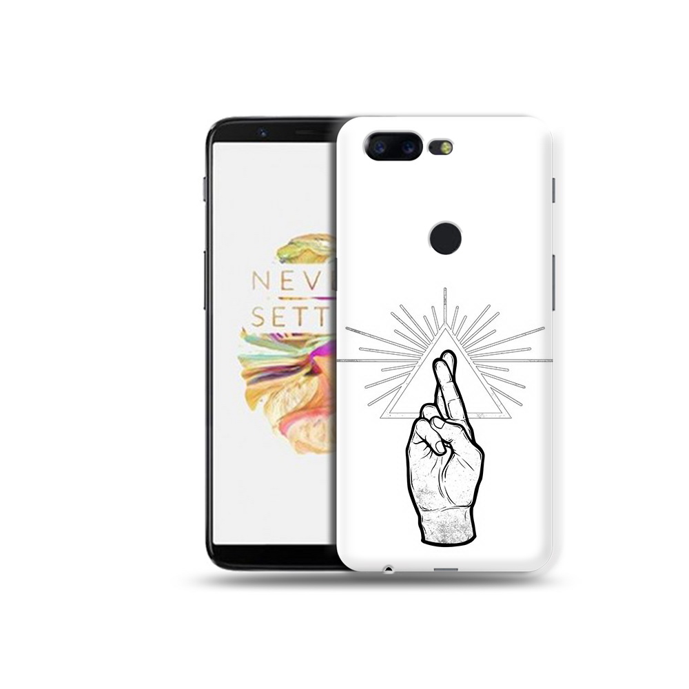 

Чехол MyPads Tocco для OnePlus 5T черно белая рука, Прозрачный, Tocco