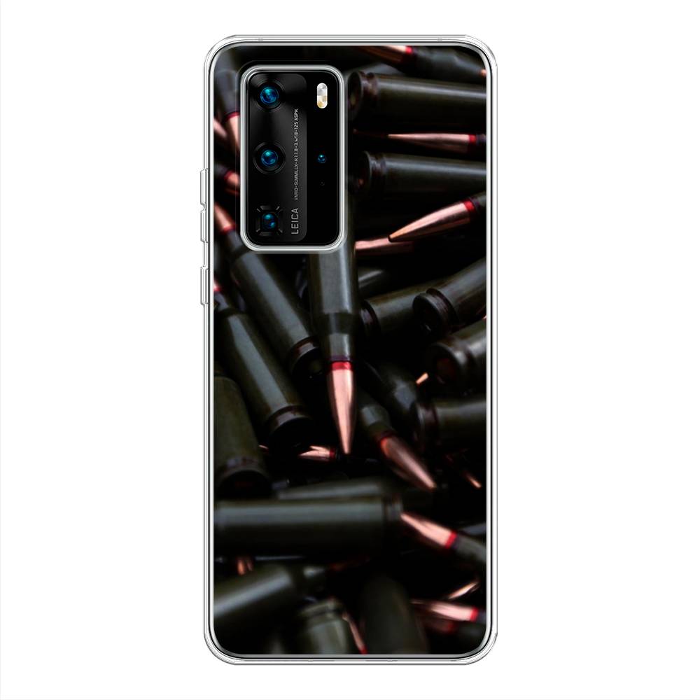 

Чехол Awog на Huawei P40 Pro "Пули черные", Черный;коричневый, 610950-5