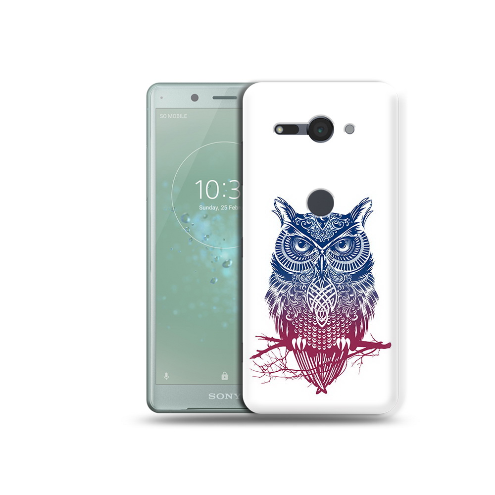 

Чехол MyPads Tocco для Sony Xperia XZ2 Compact хиппи сова, Прозрачный, Tocco