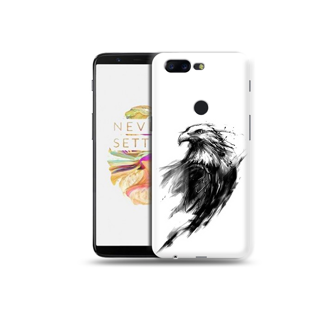 

Чехол MyPads Tocco для OnePlus 5T чб птица, Прозрачный, Tocco