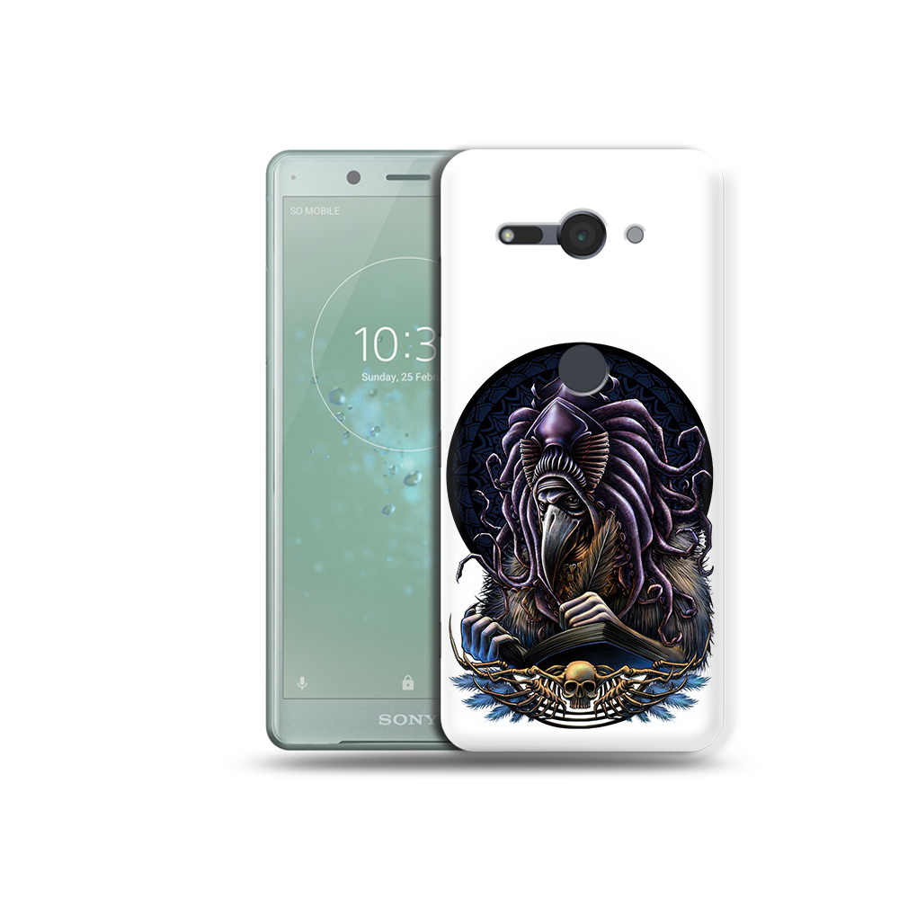 

Чехол MyPads Tocco для Sony Xperia XZ2 Compact умный ворон, Прозрачный, Tocco