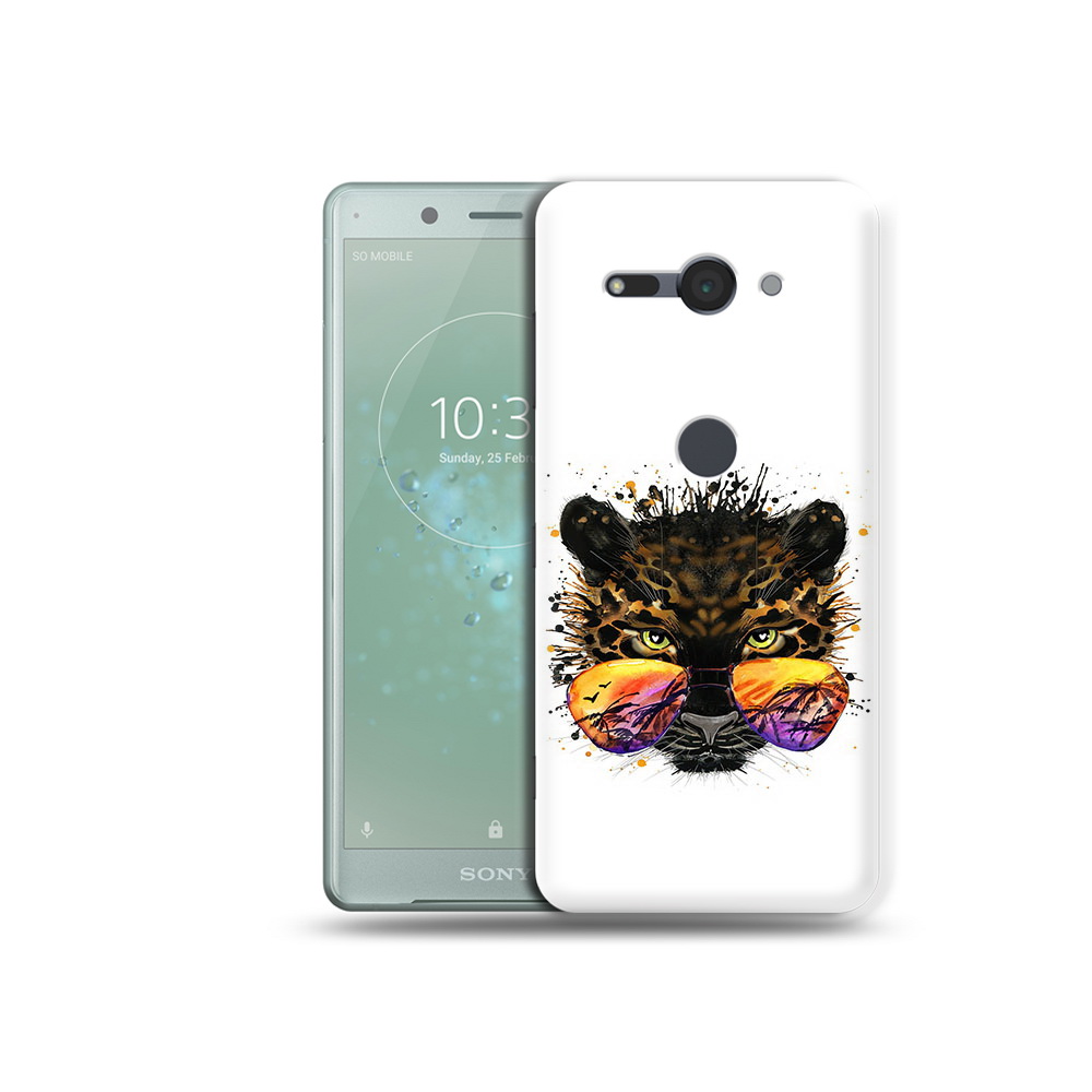 

Чехол MyPads Tocco для Sony Xperia XZ2 Compact тропический леопард, Прозрачный, Tocco